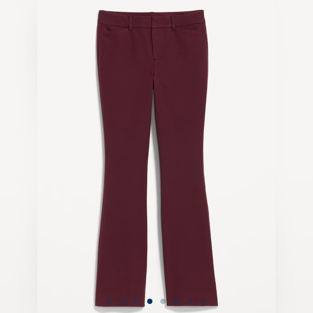 Burgundy dress pants